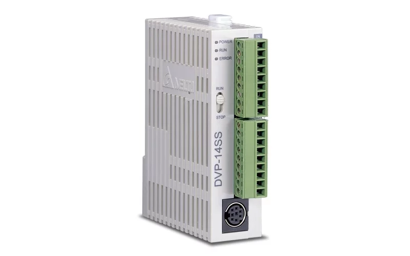 DVP14SS211R 14 Point, 8DI, 6DO (Relay), 24V DC Power, SLIM